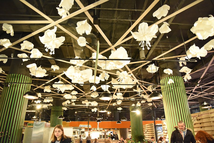 New Year Decoration for Silpo Store at Gulliver Shopping Mall 2016