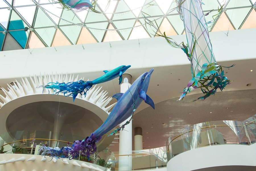 Summer decorations 2017 for the Ocean Plaza shopping mall