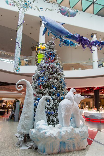 Winter decorations 2017 for the Ocean Plaza shopping mall
