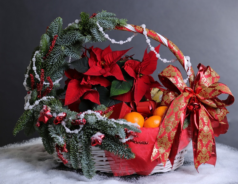Decorated basket