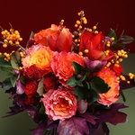 Orange-violet bouquet