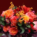 Orange-violet bouquet
