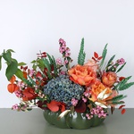 Composition in a ceramic pumpkin "Autumn Symphony"