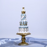 Christmas tree decor "Cake in golden glaze"