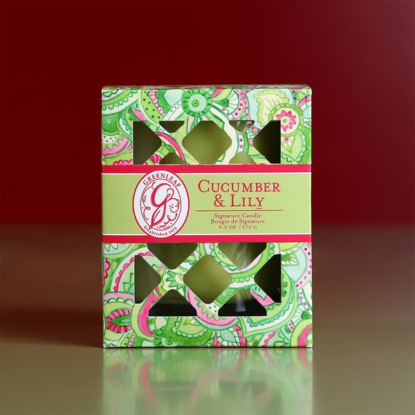 Арома свічка Greenleaf  "Cucumber and Lily"