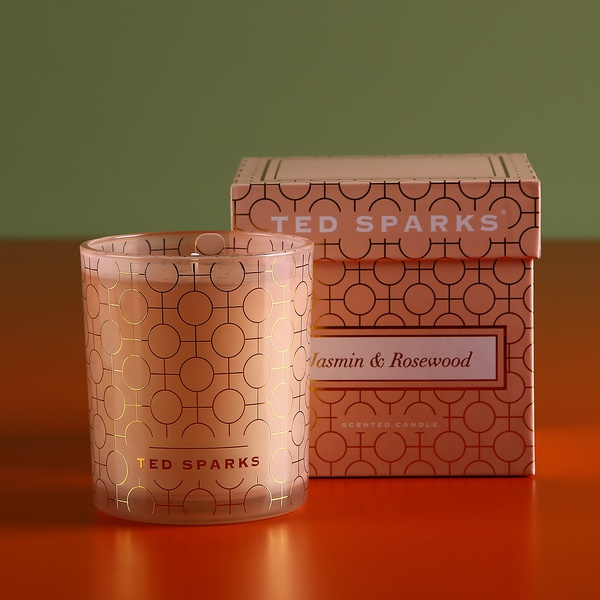 Арома свеча "Jasmine & Rosewood" Ted Sparks