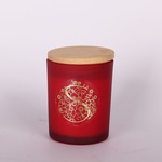 Candle in red glass