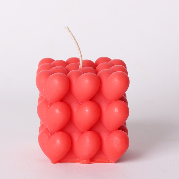 Candle "Cube of Hearts"