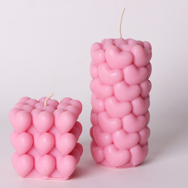 Candle "Cube of Hearts"