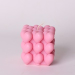 Candle "Cube of Hearts"