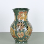 Vase GLECHIK, green with gold