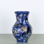 Vase GLECHIK, blue and gold