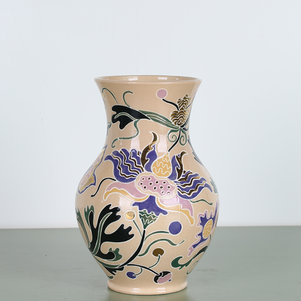 Vase GLECHIK purple with gold