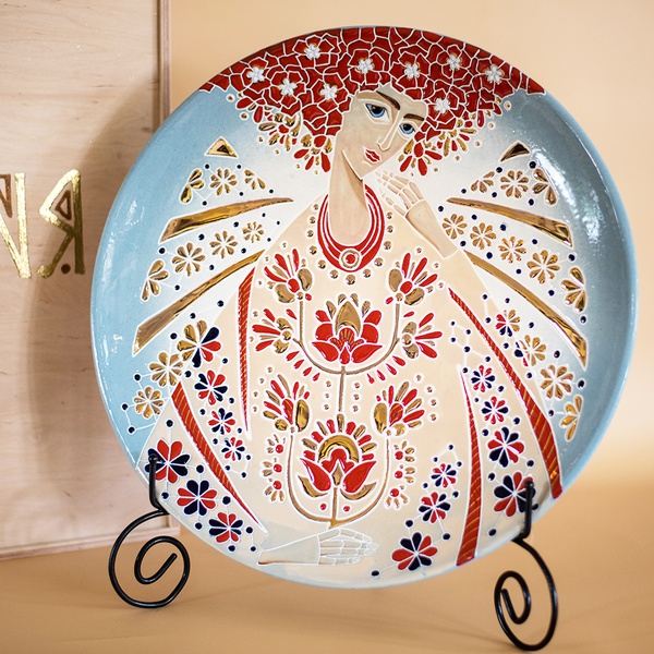 Decorative plate "Wings" L