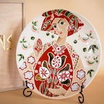 Декоративна тарілка "Великодня" (біла) М