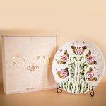 Decorative Easter plate "Tree of Life" (white) M