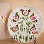 Decorative Easter plate "Tree of Life" (white) M