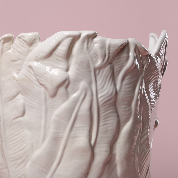 Ceramic vase "Botanical Touch" white