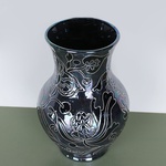 Vase GLECHIK, black with mother-of-pearl