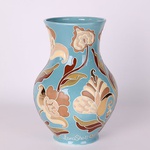 Vase GLECHIK, blue with gold