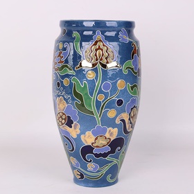 Vase "Flowerbed" "HETMANS'KA" blue XL