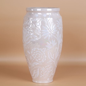 Vase "Flowerbed" "HETMANS'KA" white XL