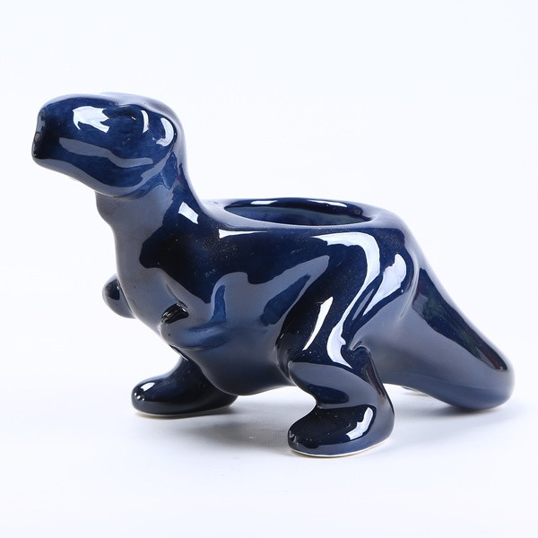 Dino blue planter