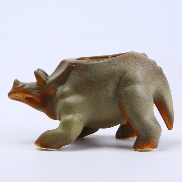 Triceratops khaki planter