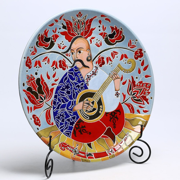 Decorative plate "Cossack Mamai"