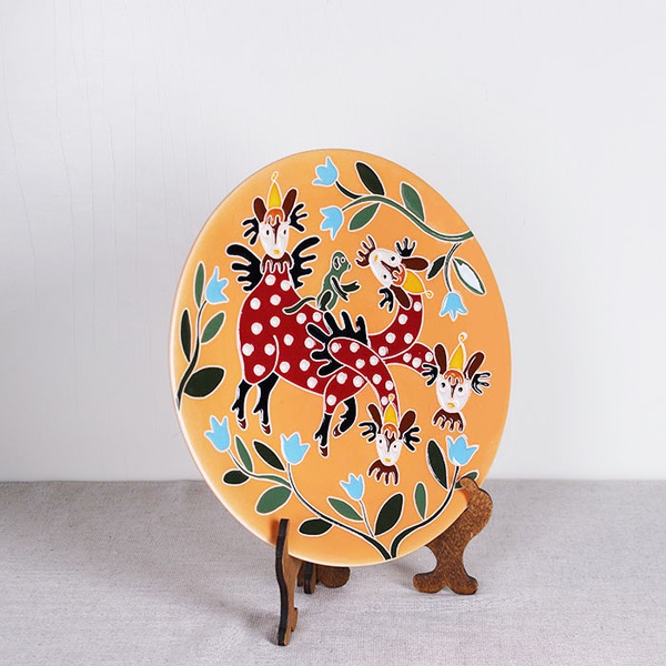 Plate "Zodiac ZviroKroot" Dragon red