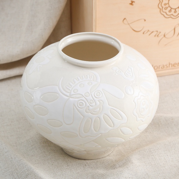 Ваза Horshchyk small, бежевая