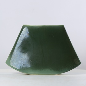 Ceramic vase "Japanese style" green