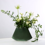 Ceramic vase "Japanese style" green