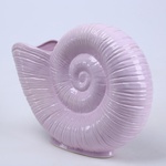 Ceramic vase "Lunar spiral" purple, large