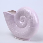 Ceramic vase "Lunar spiral" purple