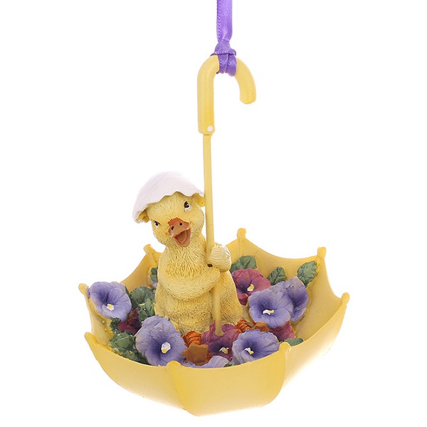 Decorative pendant Duckling in an umbrella