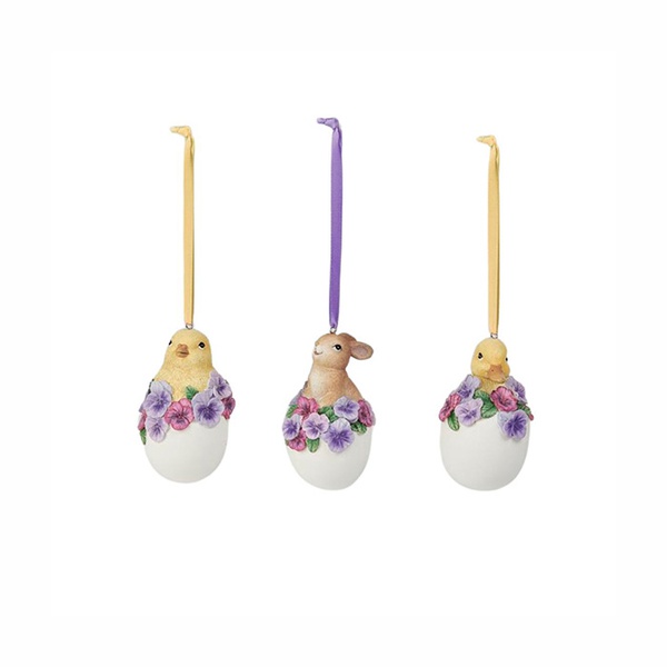 Пасхальные украшения Pansy Duck/Bunny/Peep in Egg GoodWill 10 см