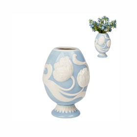 The Embossed Flower Dolomite GoodWill Vase 20,5cm