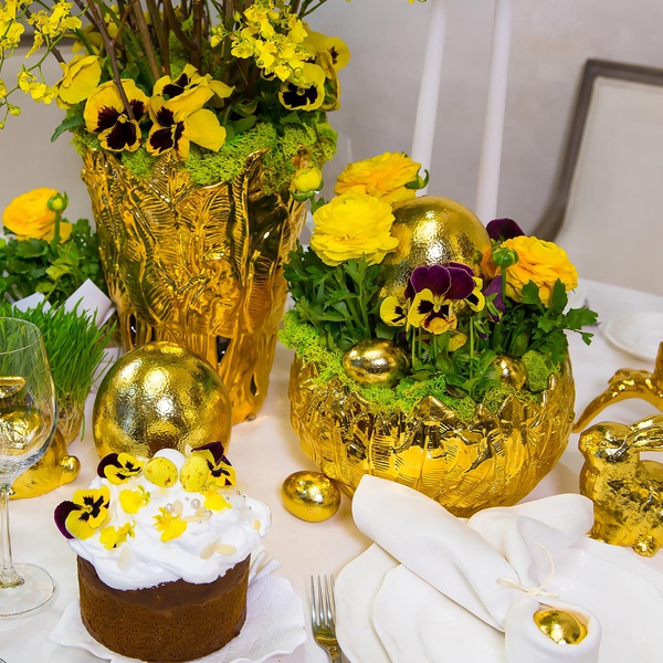 Easter table setting "Gold"