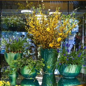 The refined “Spring Harmony” décor styling