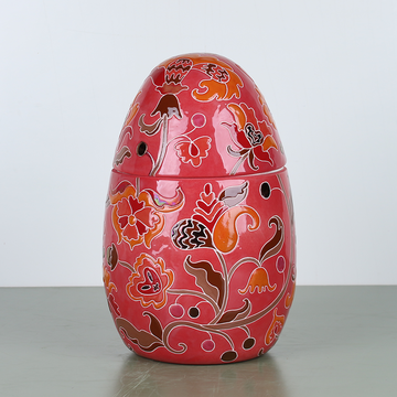 Ceramic egg red - box "Hetmans'ka"