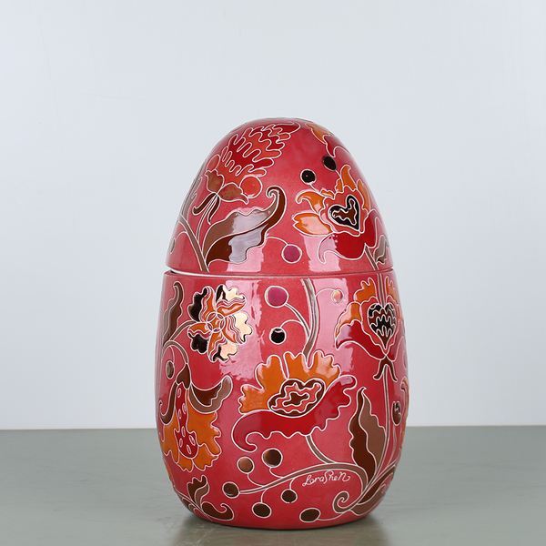 Ceramic egg red - box "Hetmans'ka"