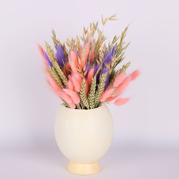 Ostrich egg with dried flowers