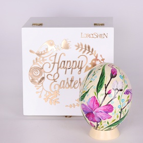 Painted Egg "Spring Dance" in a box