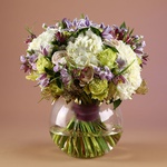 Букет біло-ліловий