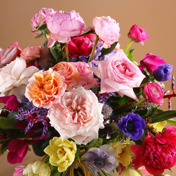 Bouquet of bright flowers