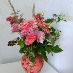 Interior composition "Red Legend" in a HORSHCHYK MEDIUM vase