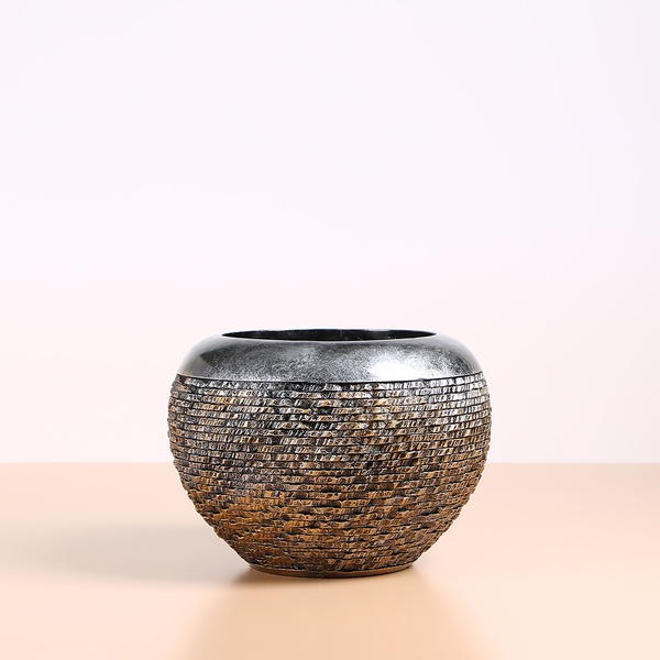 Кашпо Nieuwkoop Luxe Lite Universe Globe Bronze, Размер M