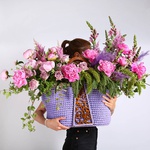 Floral composition "Marrakech" lilac in bag