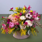 Floral composition "Marrakesh" with anemones